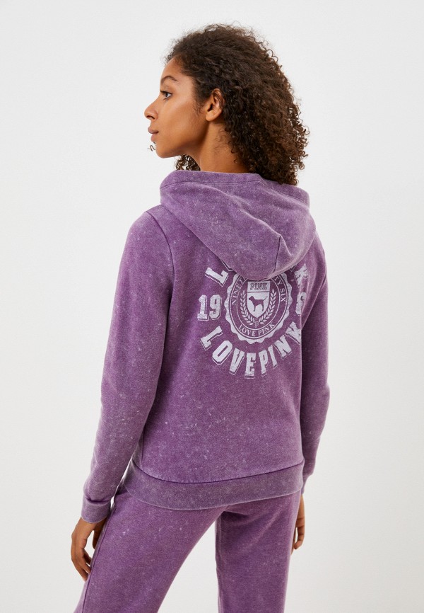 Толстовка Victoria's Secret Pink фиолетовый, размер 40, фото 3
