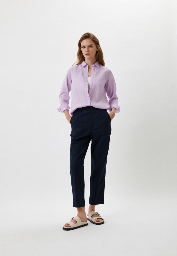 Блуза UNIQLO фиолетовый, размер 42, фото 2