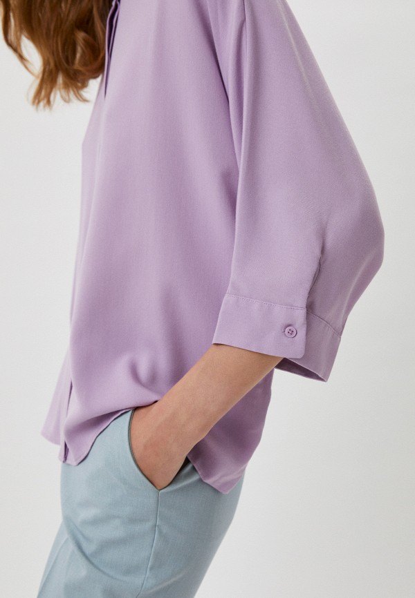 Блуза UNIQLO фиолетовый, размер 42, фото 6