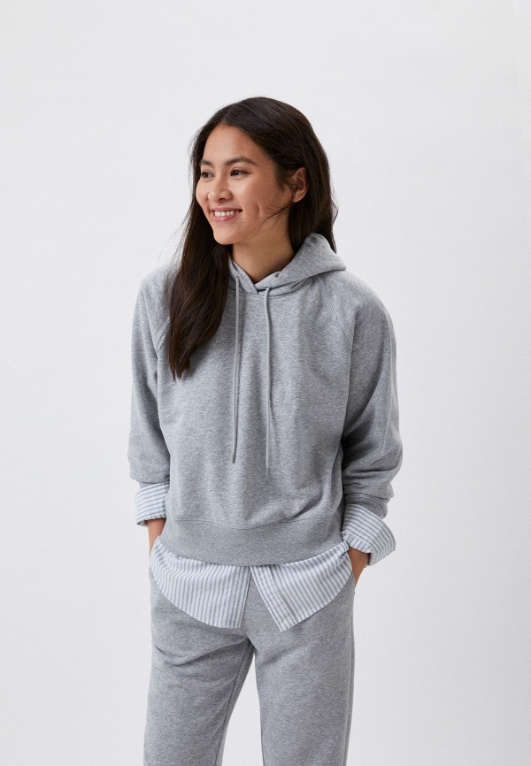 Худи UNIQLO кардиган uniqlo premium lambswool серый