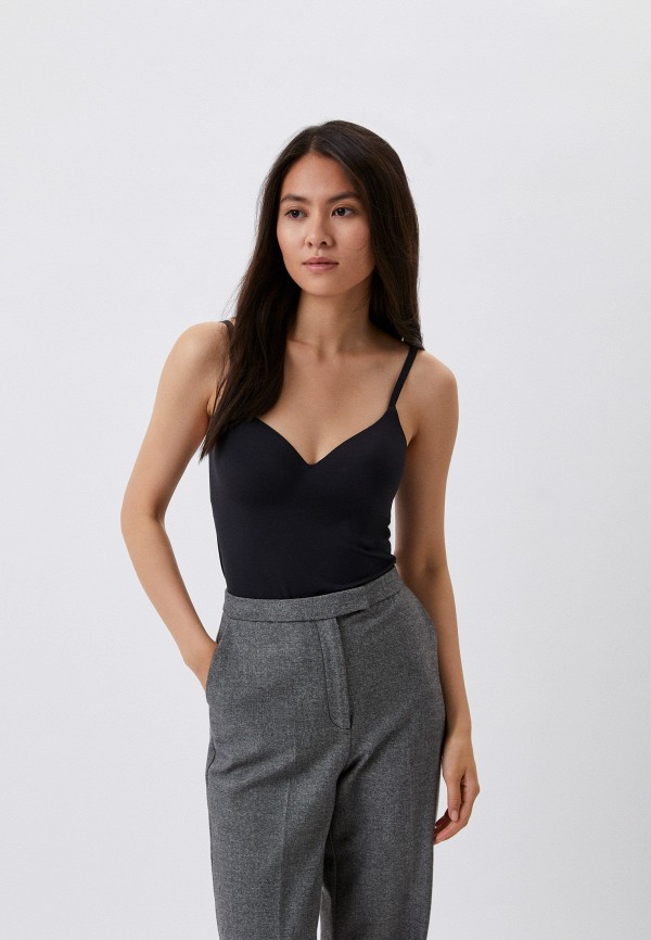 

Майка UNIQLO, Черный, бесшовная с бра AIRism