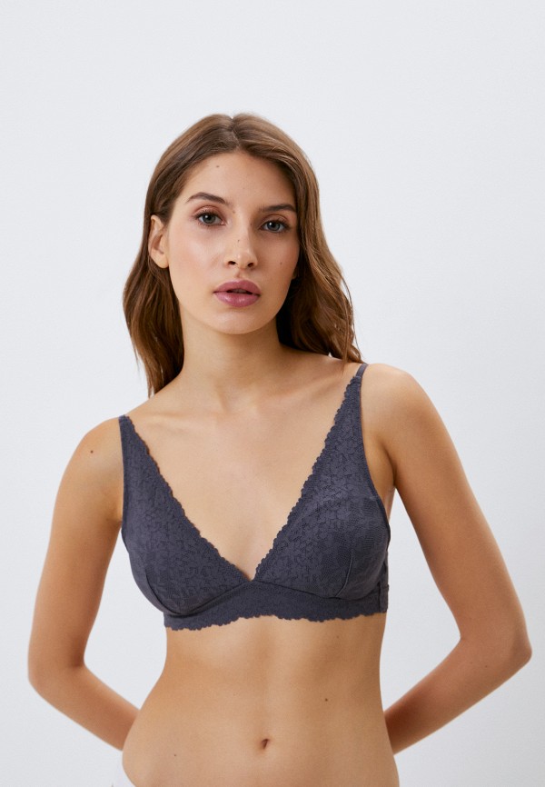 

Бюстгальтер UNIQLO, Серый, без косточек