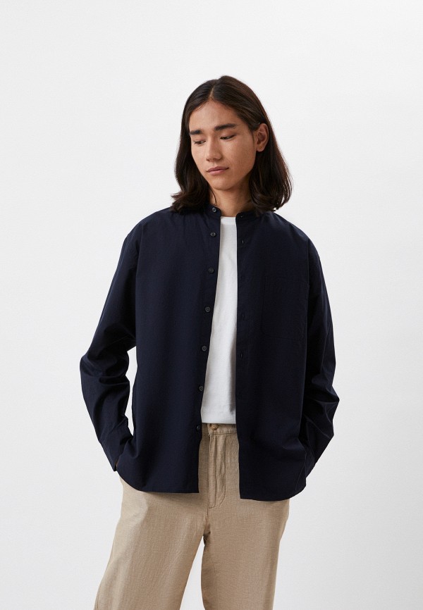 

Рубашка UNIQLO, Синий, из экстратонкого хлопка