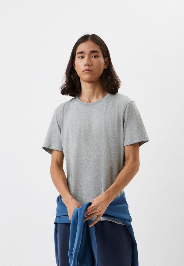 

Футболка UNIQLO, Серый, из хлопка SUPIMA