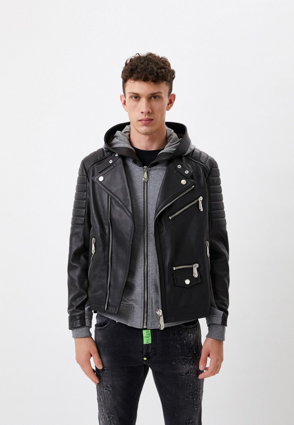 

Куртка кожаная Philipp Plein, Черный
