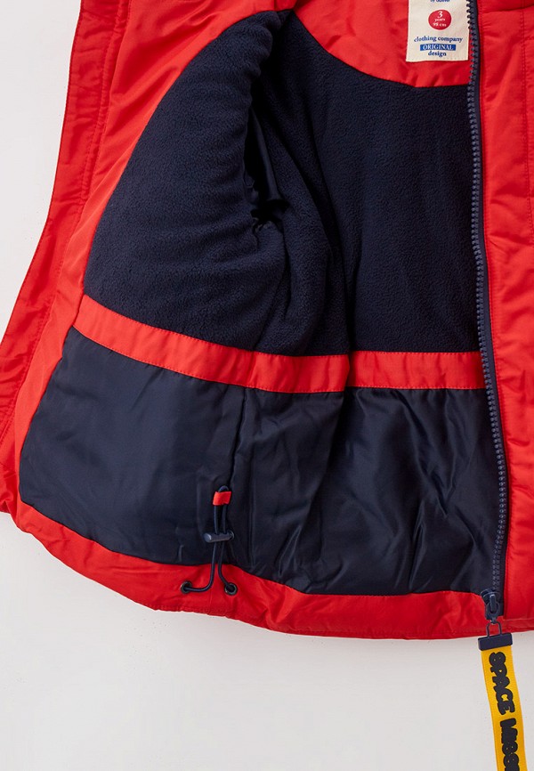 Куртка утепленная Button Blue красный, размер 128, фото 4