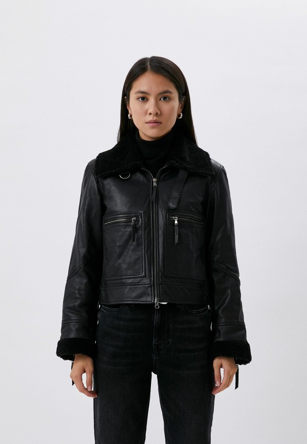 

Куртка кожаная Blouson, Черный