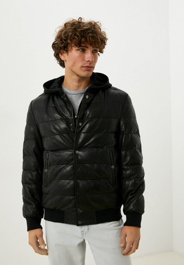 

Куртка кожаная Blouson, Черный