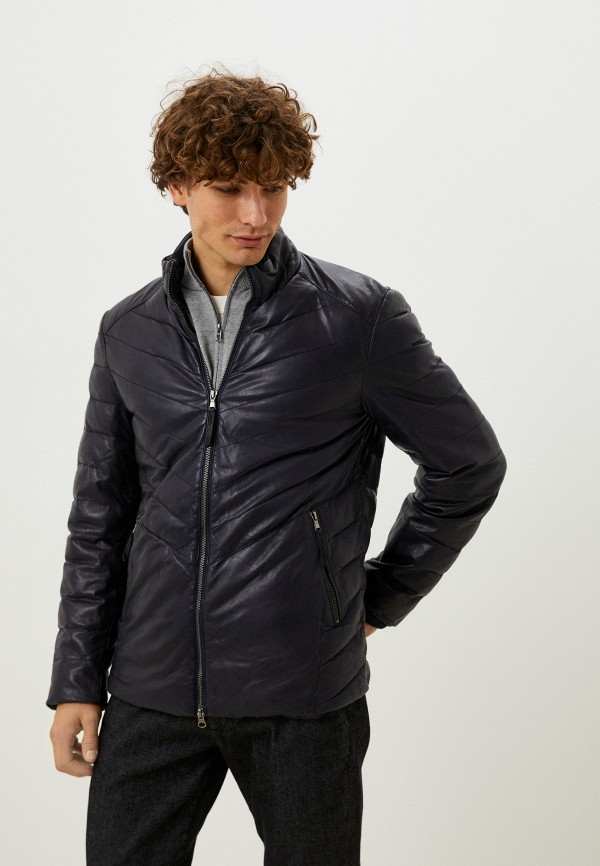 

Куртка кожаная Blouson, Синий