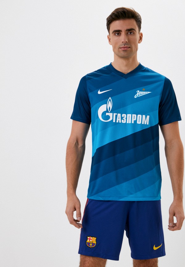 

Футболка спортивная Nike, Синий, ZENIT M NK BRT FTBL TOP SS HM
