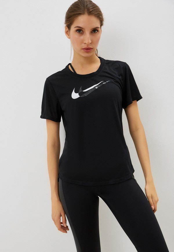 

Футболка спортивная Nike, Черный, W NK DF SWSH RUN SS