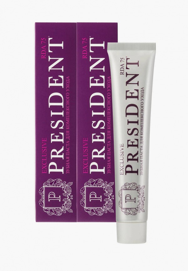 Комплект зубных паст President с защитным и тонизирующим действием