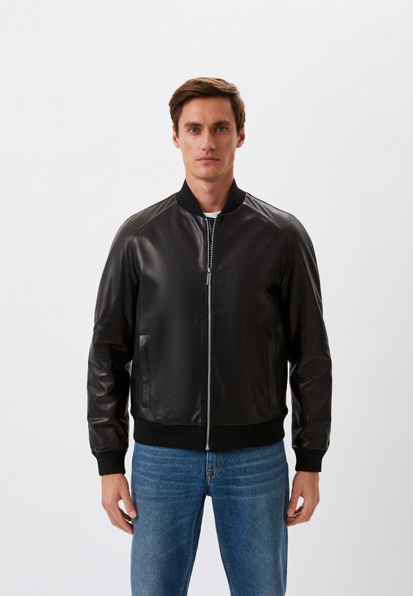 

Куртка кожаная Bikkembergs, Черный