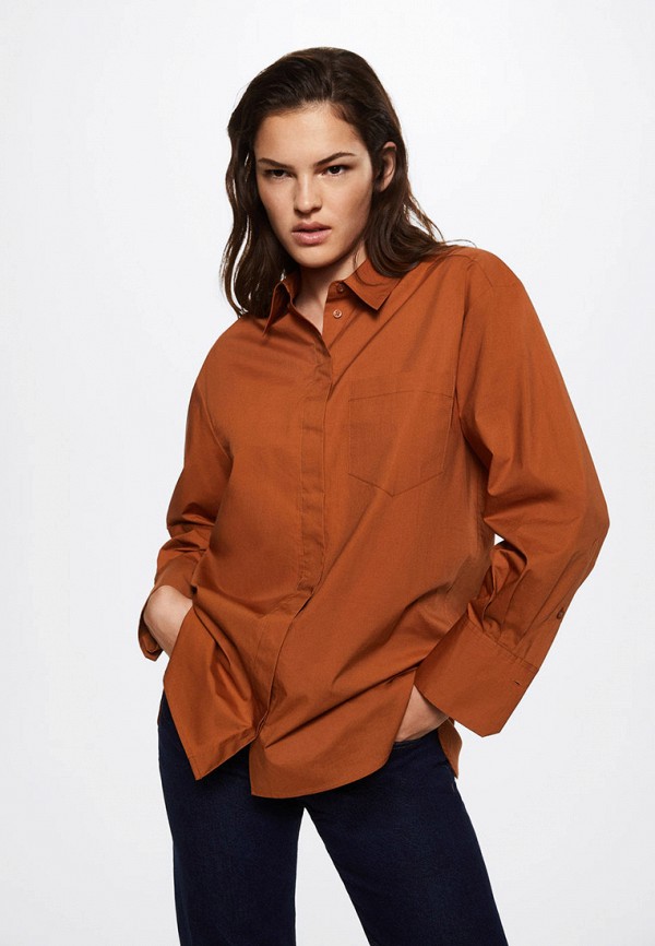 

Рубашка Mango, Коричневый, JUANES