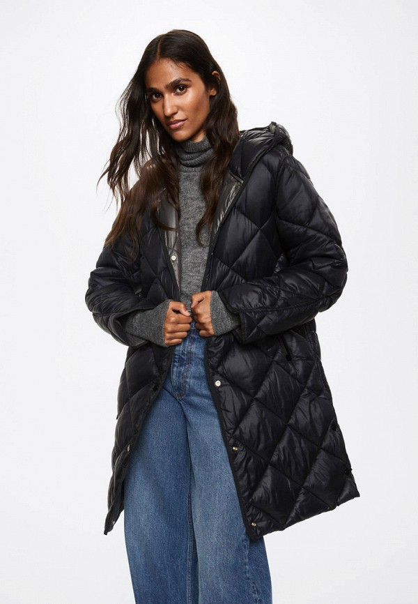 

Куртка утепленная Mango, Черный, ANORAK