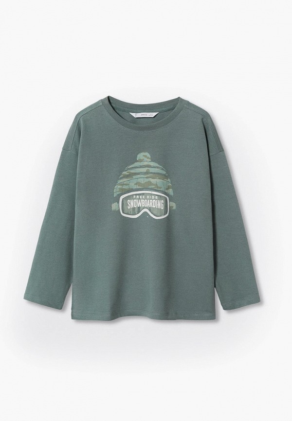 

Лонгслив Mango Kids, Бирюзовый, SNOW