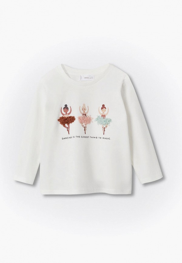 

Лонгслив Mango Kids, Белый, BALLET