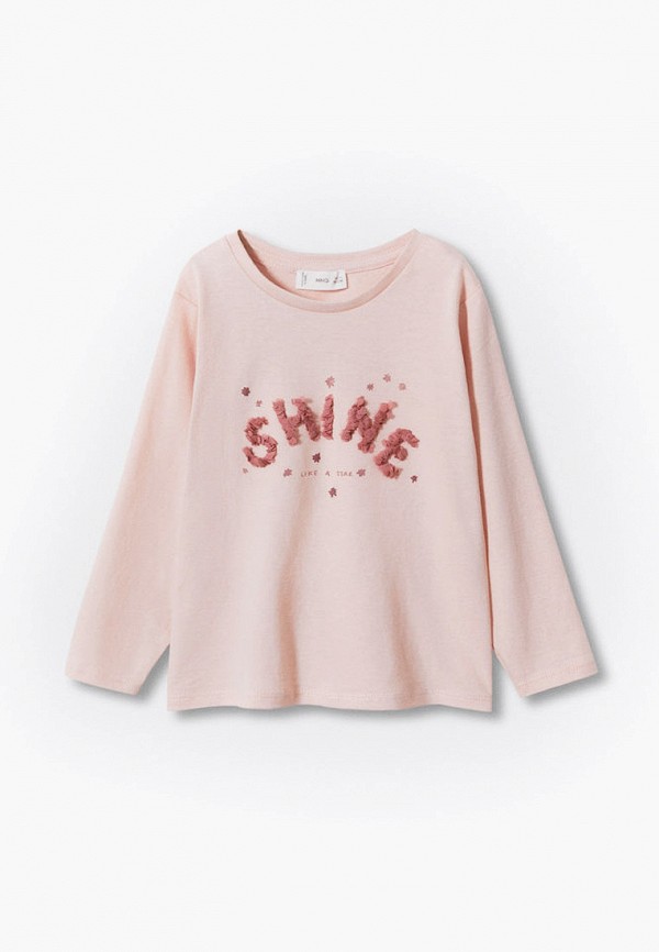 

Лонгслив Mango Kids, Розовый, BALLET