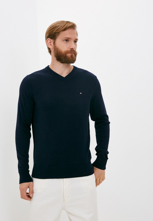 Пуловер Tommy Hilfiger синего цвета