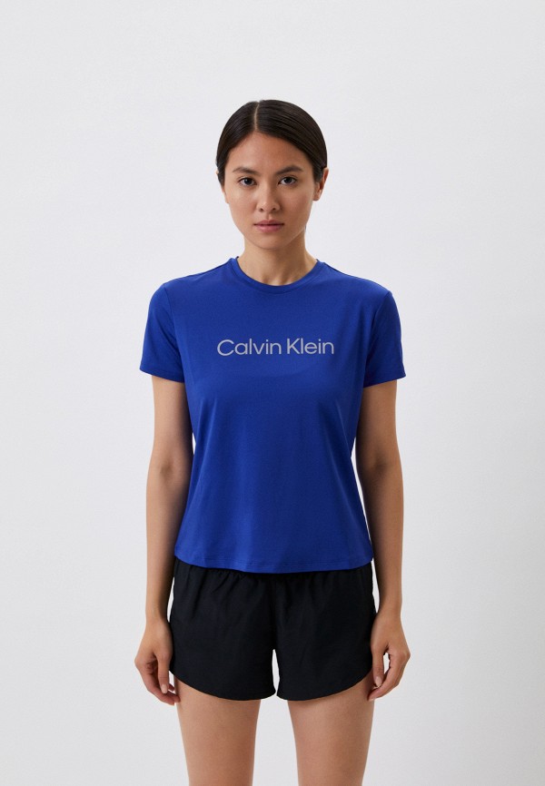 

Футболка спортивная Calvin Klein Performance, Синий, WO - SS T-Shirt