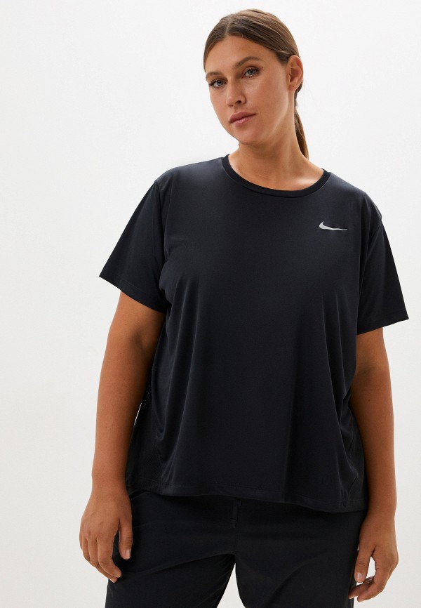 

Футболка спортивная Nike, Черный, W NK MILER TOP SS PLUS