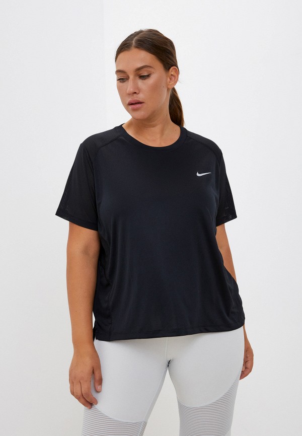 

Футболка спортивная Nike, Черный, W NK MILER TOP SS PLUS NFS