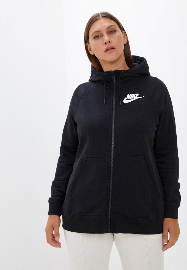 

Толстовка Nike, Черный, W NSW RALLY HOODIE FZ PLUS NFS