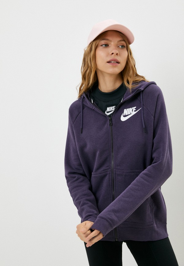 

Толстовка Nike, Фиолетовый, W NSW RALLY HOODIE FZ NFS