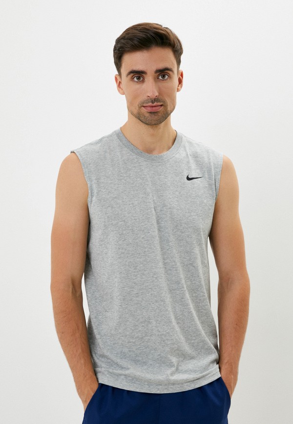 

Майка спортивная Nike, Серый, M NK DF TRAINING SL SOLID FS