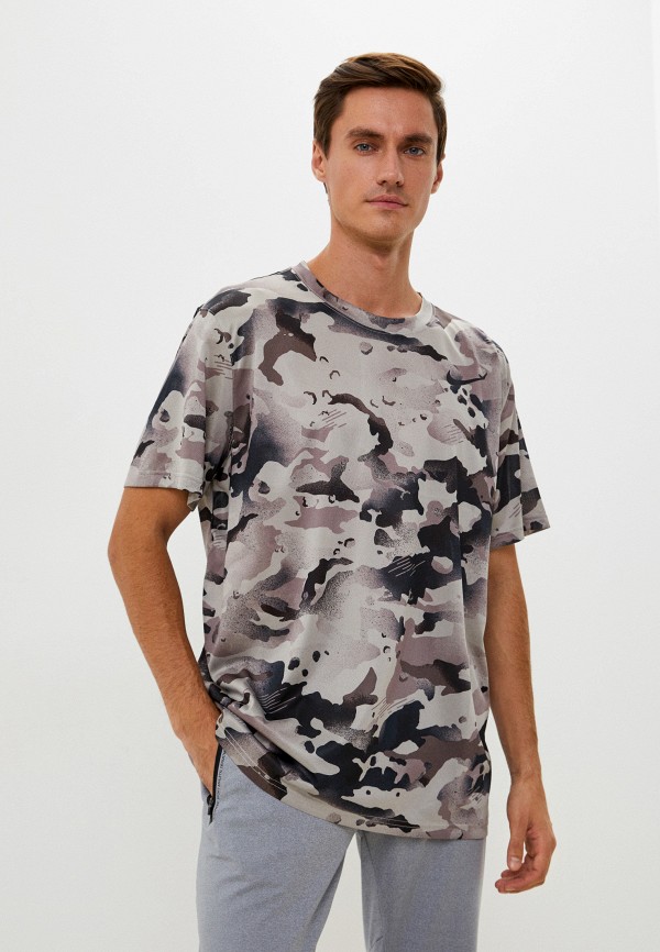

Футболка спортивная Nike, Бежевый, M NK DRY TEE LEG CAMO AOP