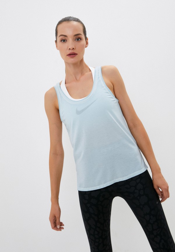 

Майка спортивная Nike, Бирюзовый, W NY DF GARMENT DYE TANK