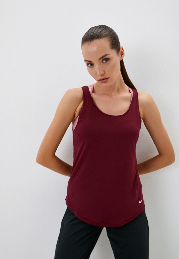 

Майка спортивная Nike, Бордовый, W NK DF VCTRY ELSTKA TANK NFS