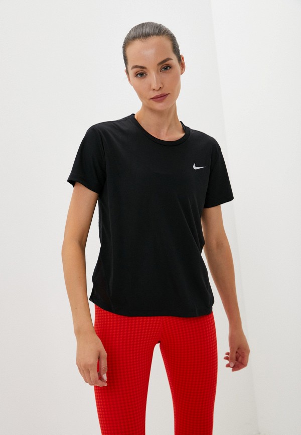 

Футболка спортивная Nike, Черный, W NK DF MILER TOP SS NFS