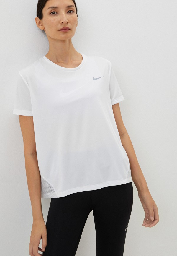 

Футболка спортивная Nike, Белый, W NK DF MILER TOP SS NFS