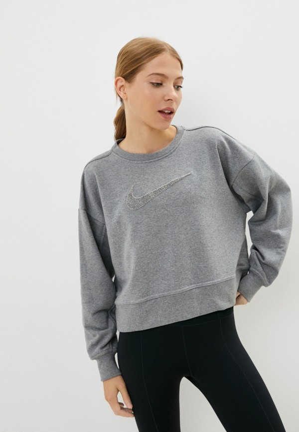 

Свитшот Nike, Серый, W NK DF GET FIT CREW SWSH NFS