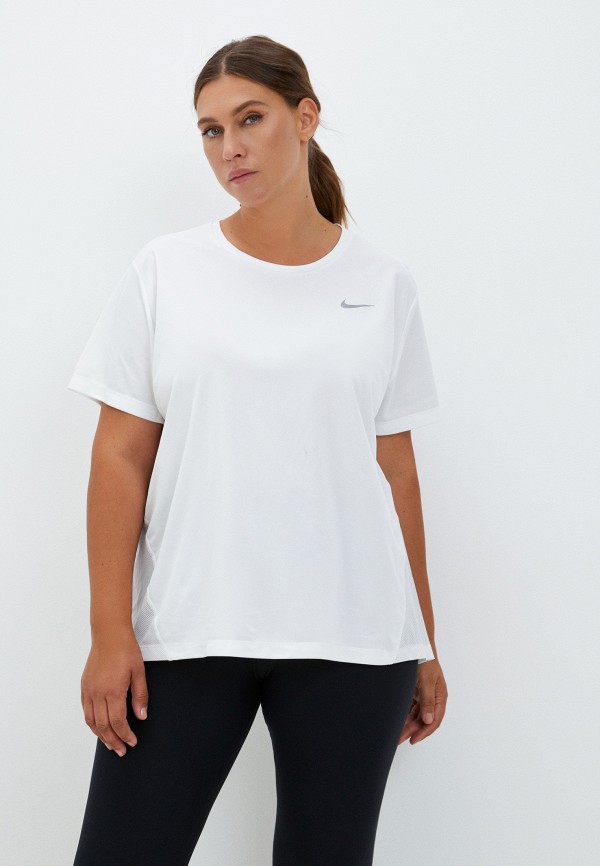 

Футболка спортивная Nike, Белый, W NK DF MILER TOP SS PLUS NFS