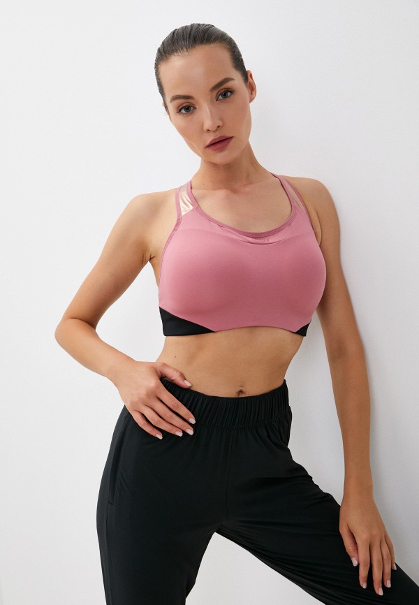 

Топ спортивный Nike, Розовый, NK ALPHA METALLIC LOGO BRA NFS