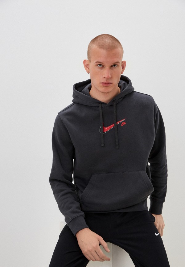 

Худи Nike, Серый, M NSW COURT FLC PO HOODIE NFS