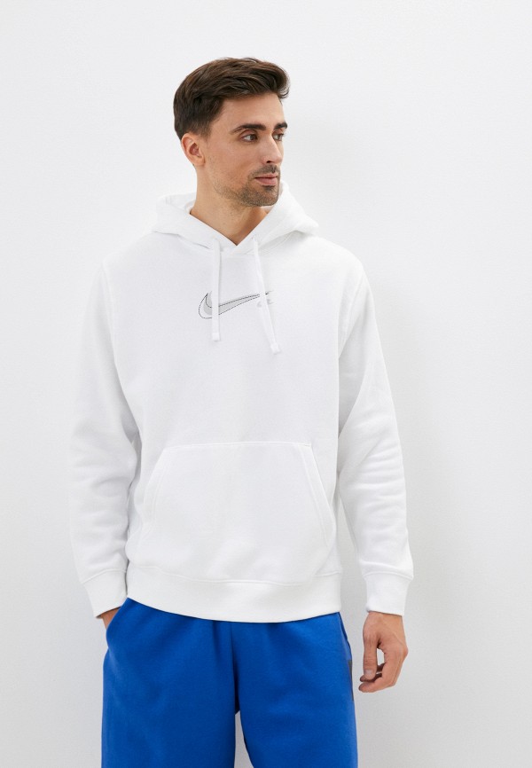 

Худи Nike, Белый, M NSW COURT FLC PO HOODIE NFS