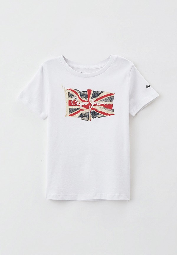 

Футболка Pepe Jeans, Белый, FLAG LOGO S/S N