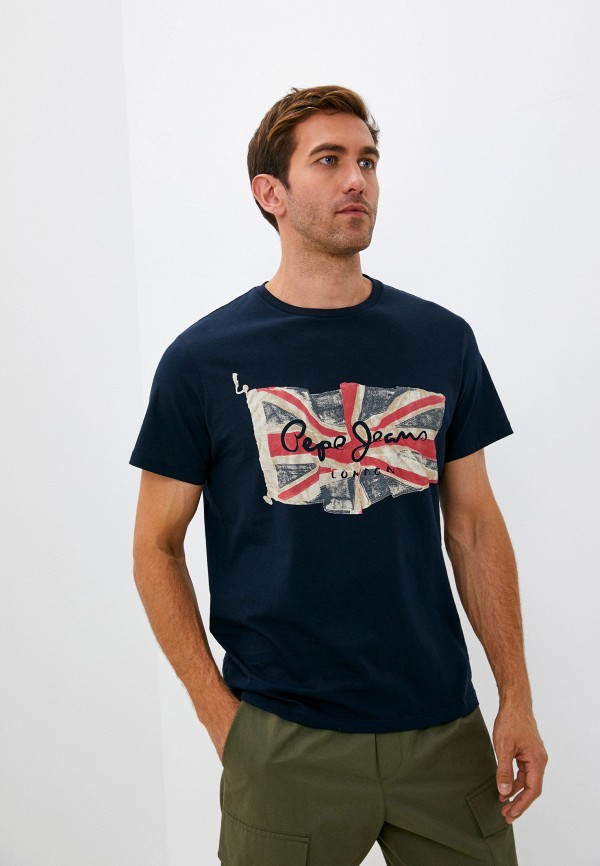 

Футболка Pepe Jeans, Синий, FLAG LOGO N