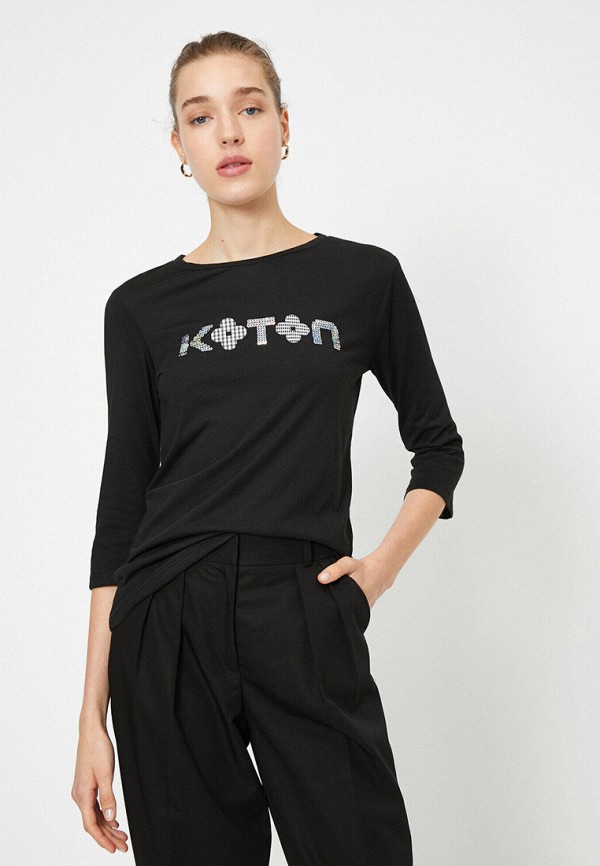 

Лонгслив Koton, Черный