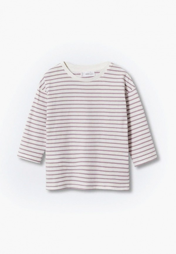 

Лонгслив Mango Kids, Фиолетовый, STRIPES