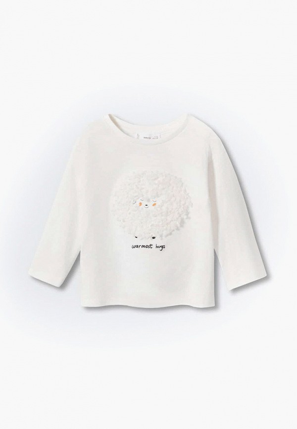 

Лонгслив Mango Kids, Белый, WARM