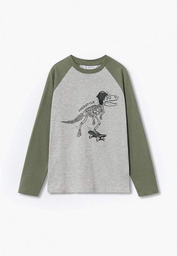 

Лонгслив Mango Kids, Серый, GHOST