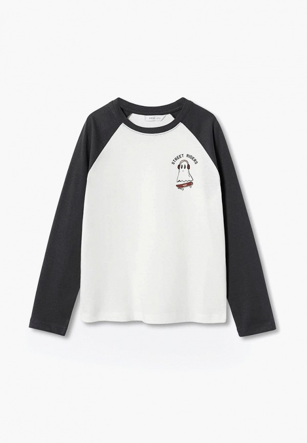 

Лонгслив Mango Kids, Белый, GHOST