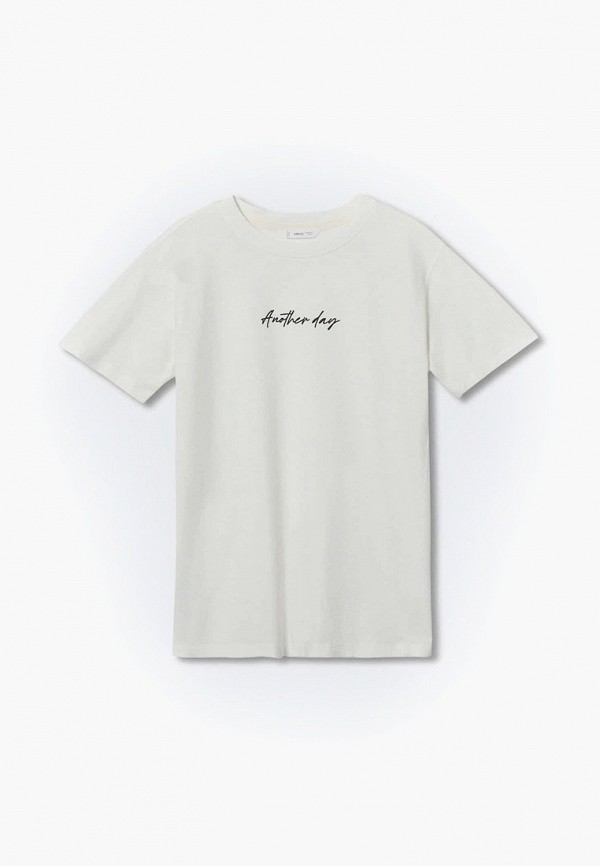 

Футболка Mango Kids, Белый, MINIMAL