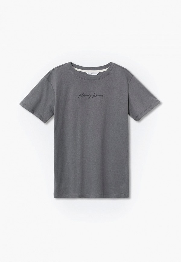 

Футболка Mango Kids, Серый, MINIMAL