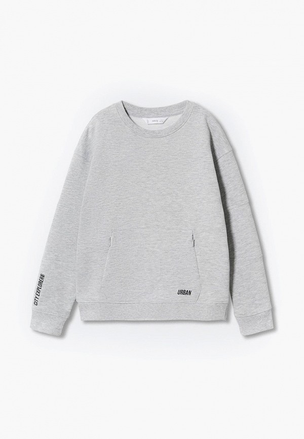 

Свитшот Mango Kids, Серый, TECH