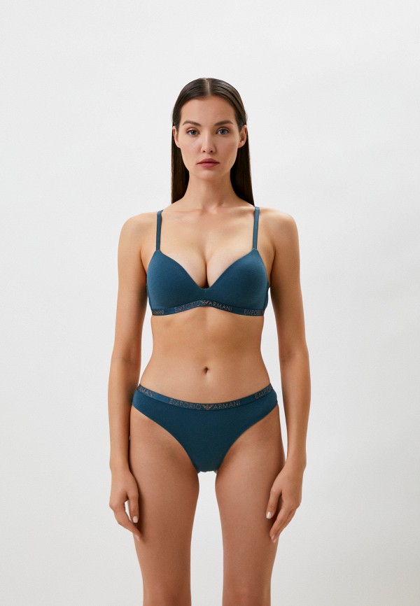 

Бюстгальтер Emporio Armani, Синий, PADDED TRIANGLE